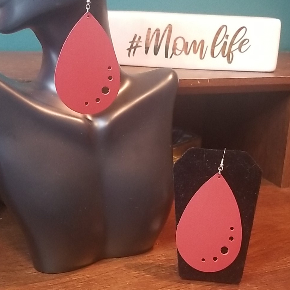 Leather earrings